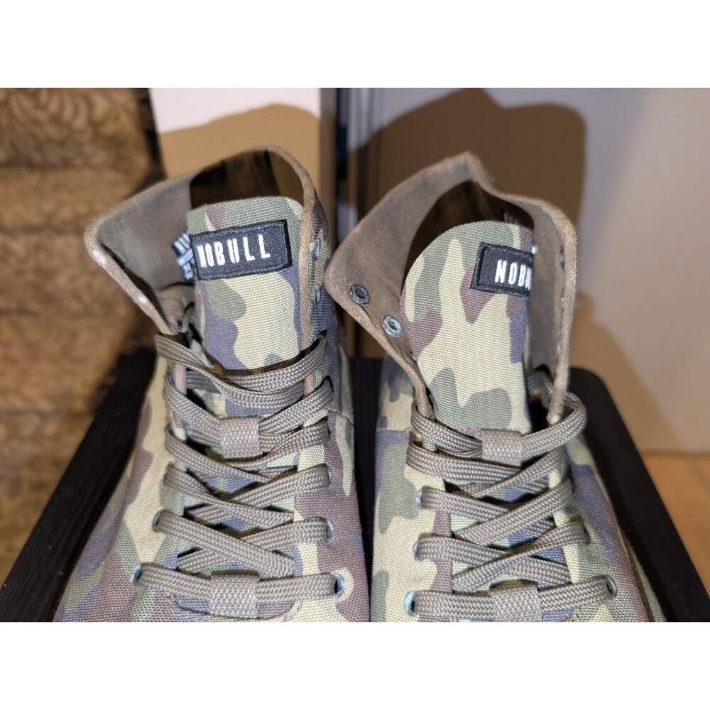 Nobull High Top Camo Mens Size 10 Trainers Sneakers Shoes Green - Picture 4 of 14